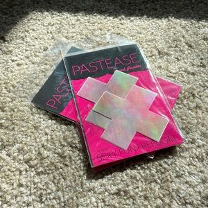 Pastease Nipple Covers - Sparkle Cross Rainbow